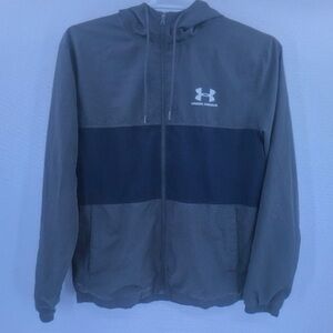 Under Armour Men's Gray and Black Windbreaker